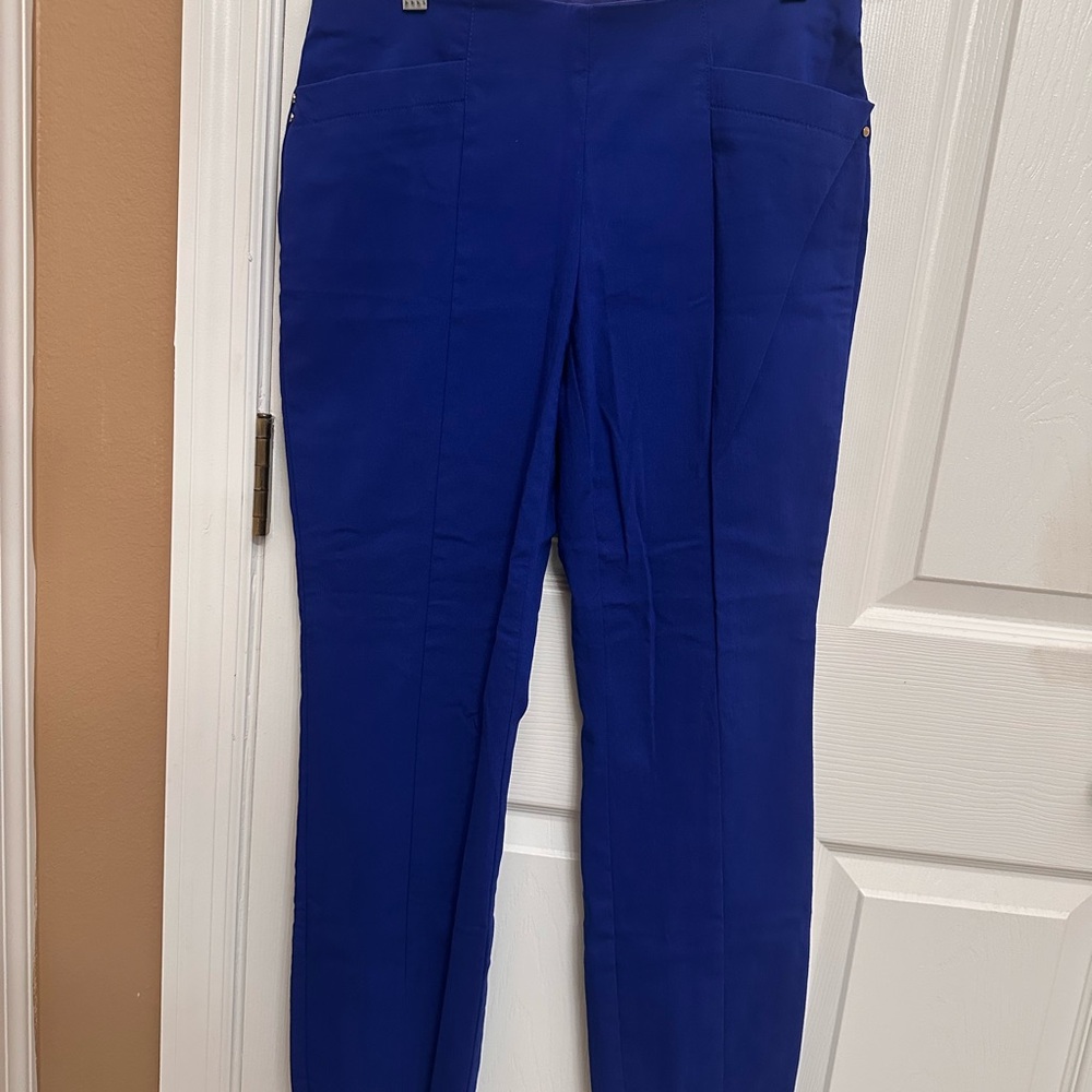 Alfani Women's Cobalt Blue Straight Leg Pants